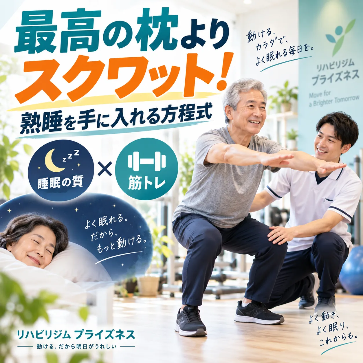 最高の枕よりスクワット？最新研究でわかってきた「筋トレ」と睡眠の深い関係
